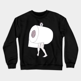 Toilet Paper Apocalypse - Loo Paper Monster Crewneck Sweatshirt